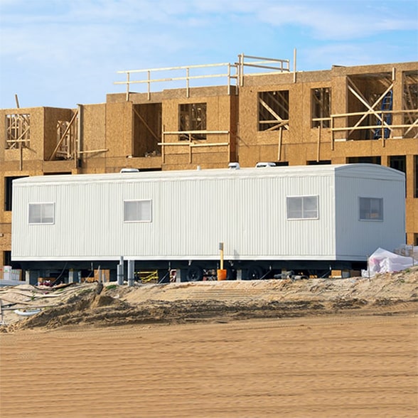 construction & jobsite shower trailers are equipped with hot water heaters to provide comfortable showers for workers